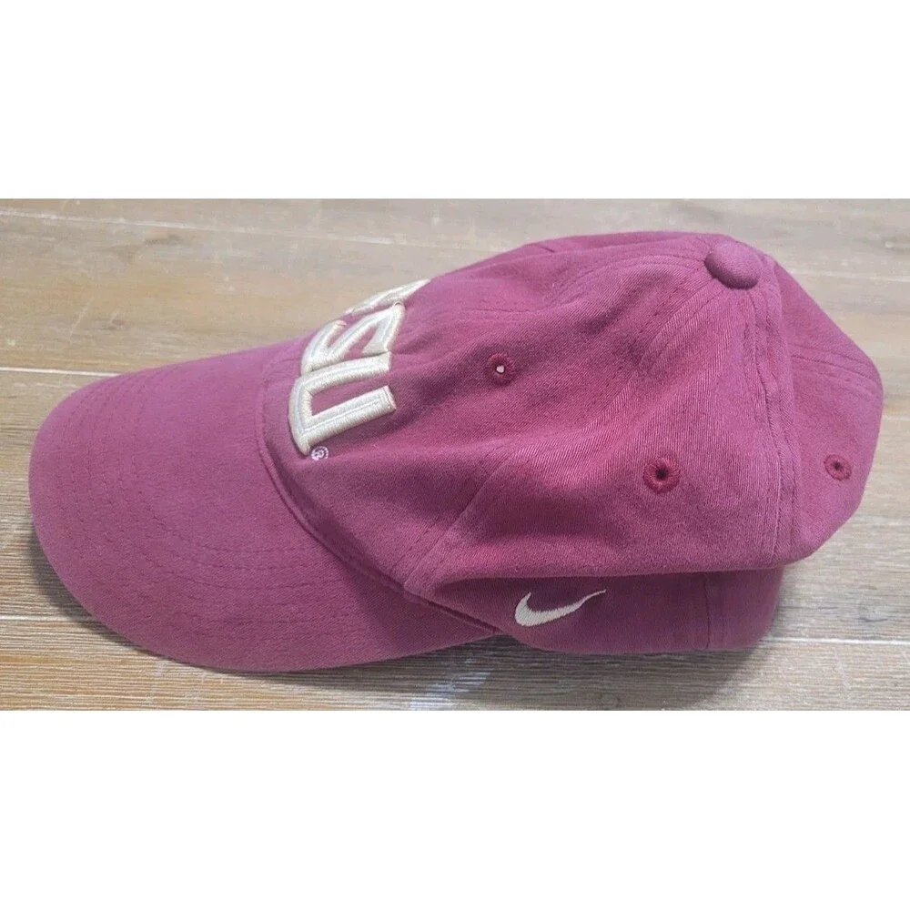 Vintage Nike Team FSU Florida State Seminoles Hat Cap Child 0-5 Fitted Garnet